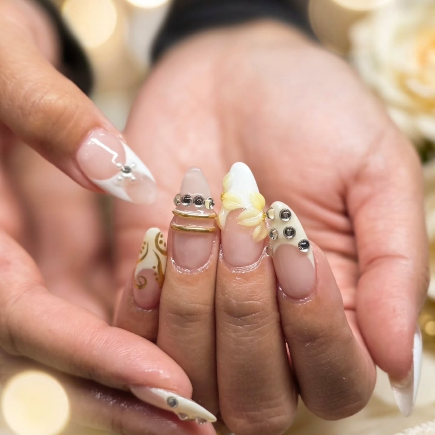 Summer Fun full set Gel-X nail art by Terry